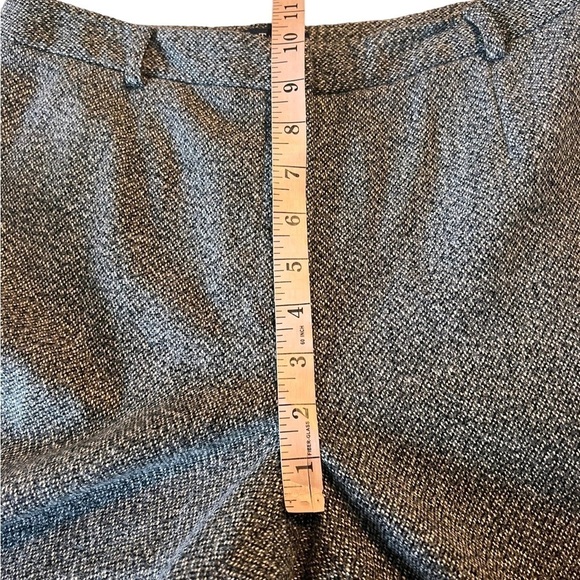 Ann Taylor Chevron Grey Wool Blend Mid Rise Trousers Womens Size 6 Fully Lined - Picture 8 of 15